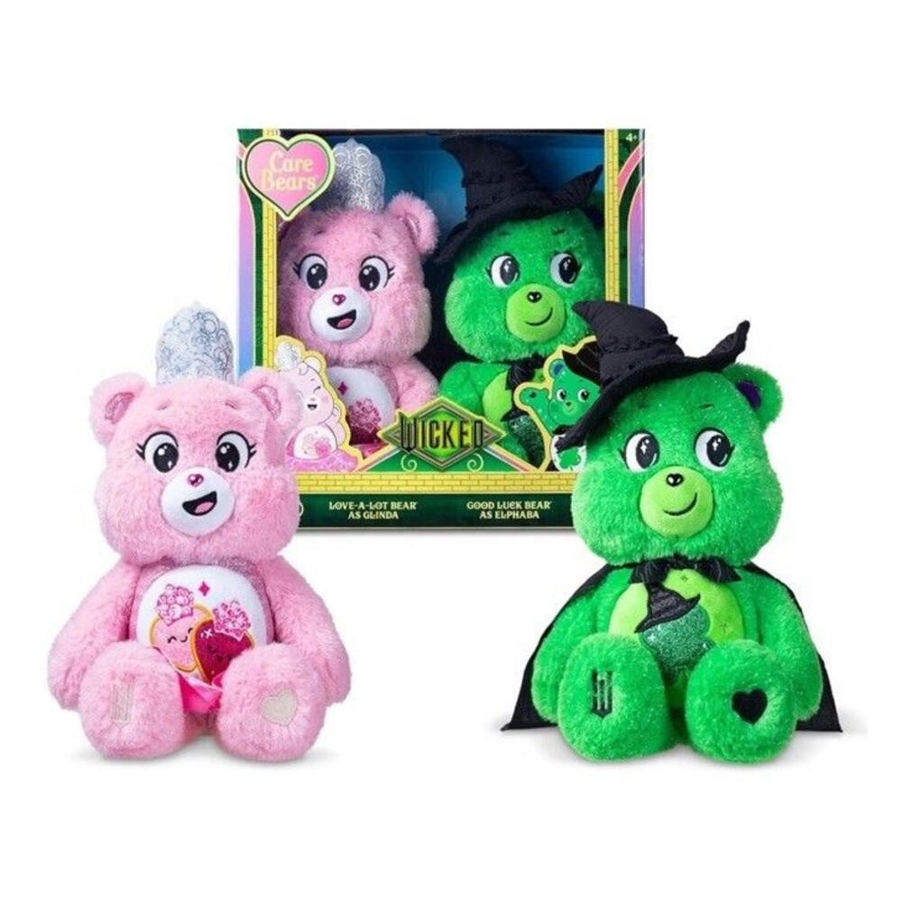 Care Bears x Wicked 2-Pack Glinda Elphaba Bear LIMITED EDITION *RARE 💗💚